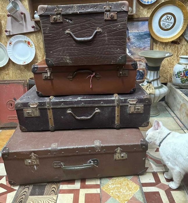 Malas de viagem antigas, para decoração