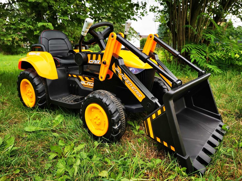 TRAKTOR Koparka JCB PRO Ciągnik Elektryczny Auto AKUMULATOR 2 DZIECI