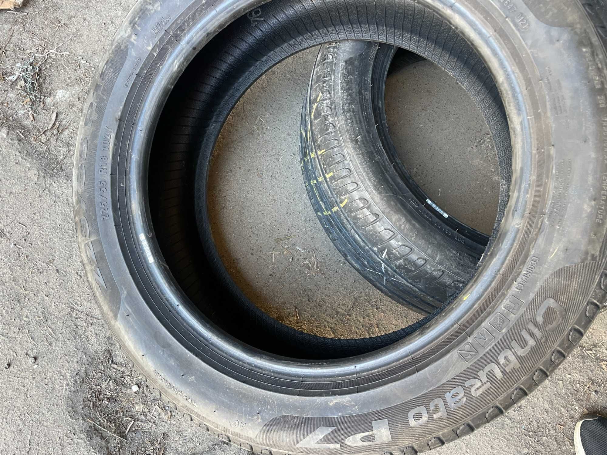 шини літо 225 55 R18 Pirelli Cinturato P7 бу 2021 рік