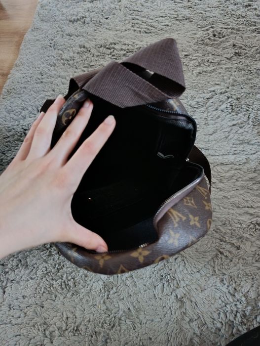 Plecak plecaczek a la Louis Vuitton brązowy mały