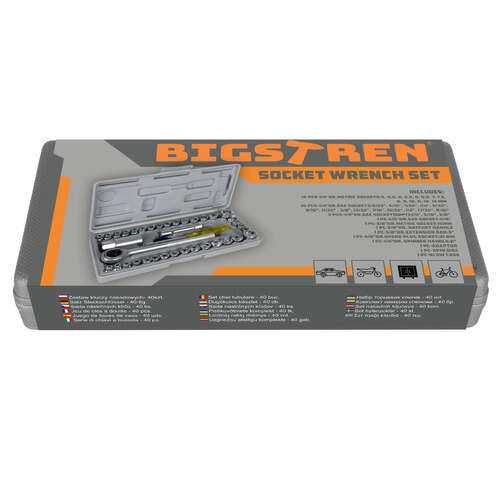 Zestaw kluczy nasadowych- 40szt. Bigstren