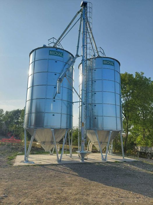 Podajnik łopatkowy do zboża kubełkowy ślimakowy silos zbożowy