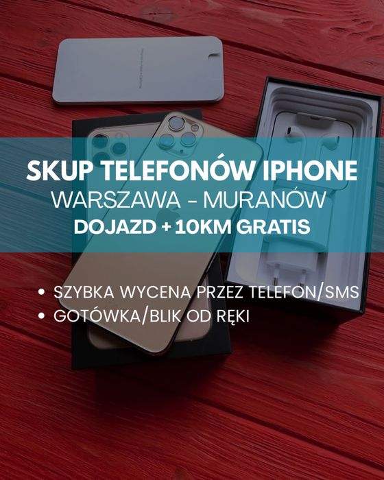 SKUP telefonów Apple iPhone - sprawne WARSZAWA