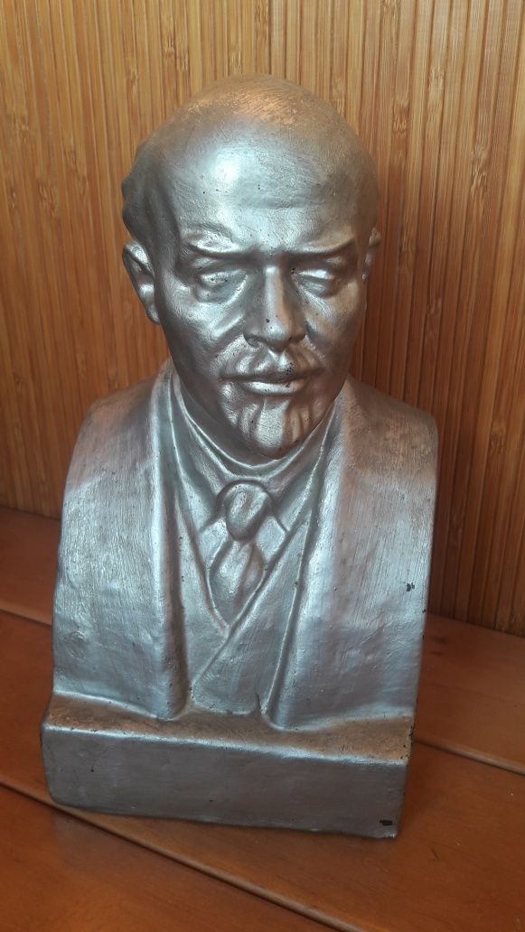 Скульптура, бюст ленина, Гжель завод, терракота.