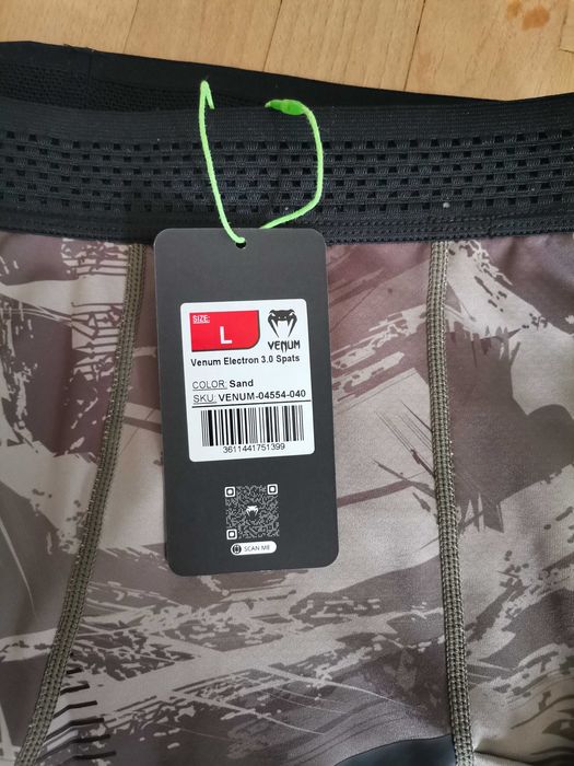 Legginsy męskie Venum Electron 3.0 Spats sand rozm. L