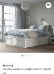 Cama Ikea BRIMNES com gavetas - 160cm
