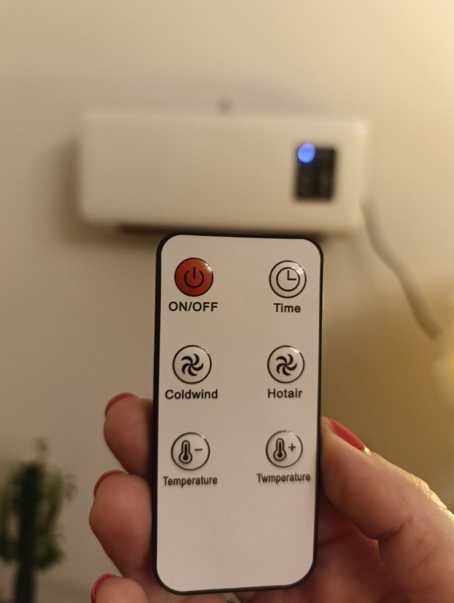 обогреватель настенный кондиционер 2 в 1 + пульт тепловентилятор дуйка