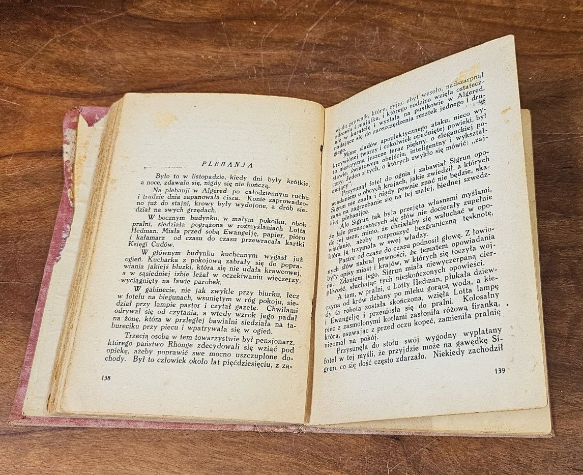 Przedwojenna Książka - Wyrzutek, Selma Lagerlof, 1925r.