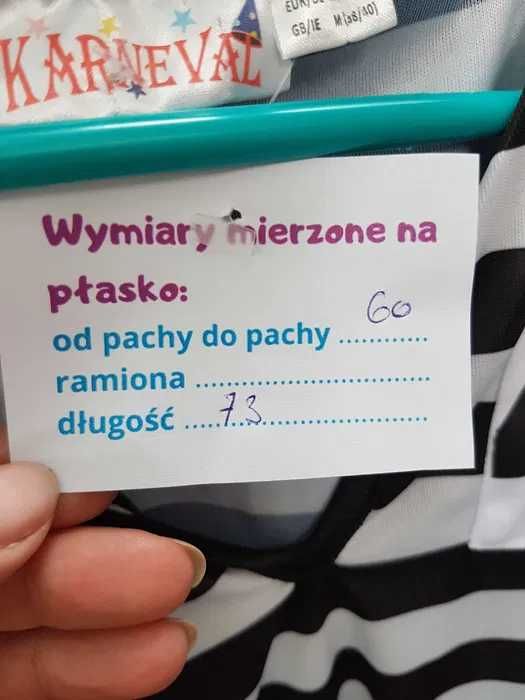 Przebranie strój bluzka więźnia więzień w paski rozmiar M L. AM076