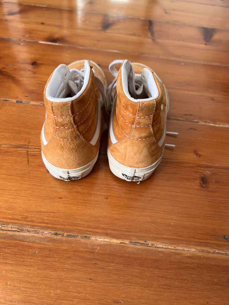 Ténis Vans bota cor de laranja tamanho 37