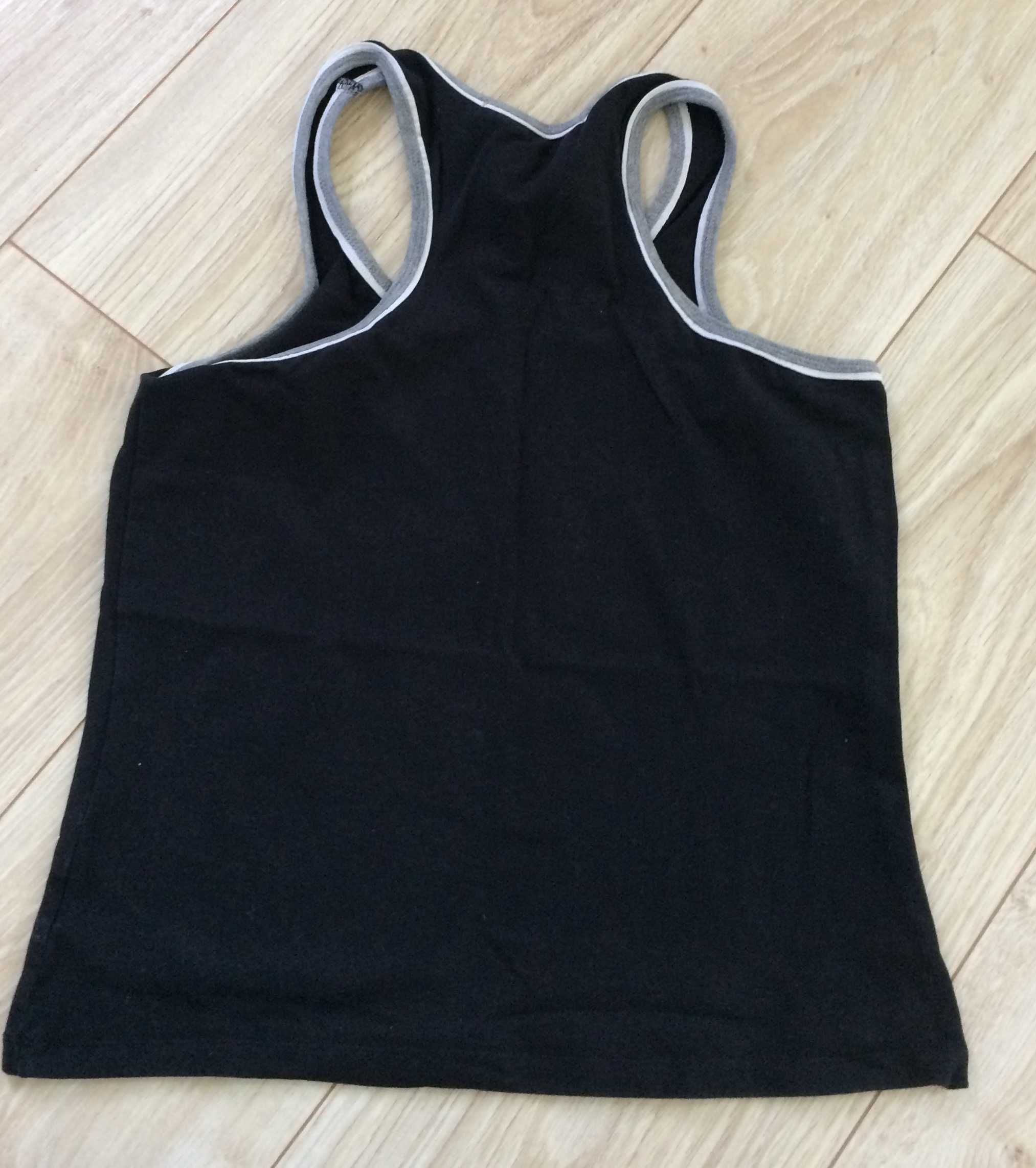 Sportowy top koszulka rozmiar M kolor czarny na fitness Moodo Fitness