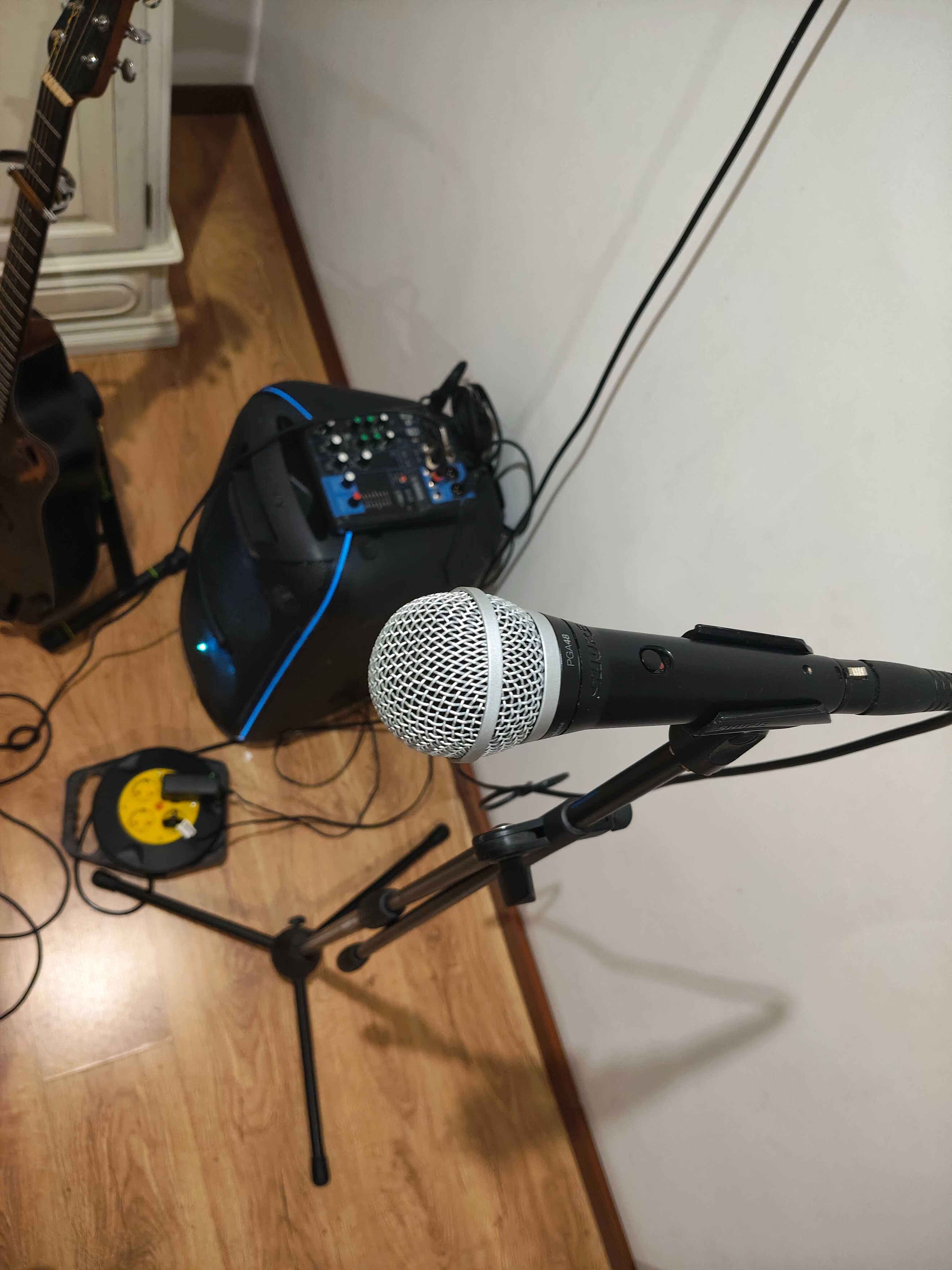 PACK SOUND - Guitarra, Mesa-Som, Coluna, Microfone e Tripé