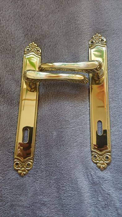 Klamka mosiążna nowa