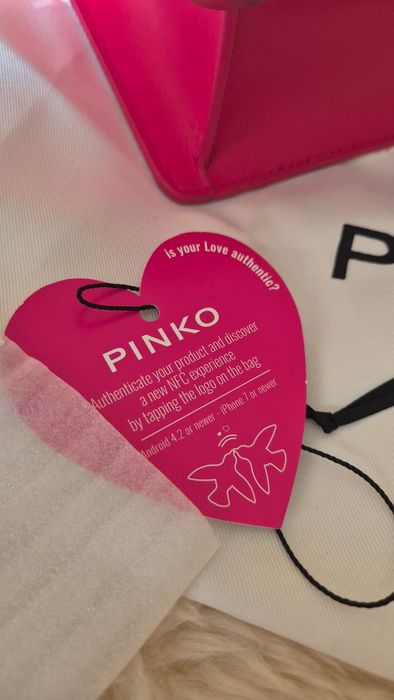 Torebka Pinko Love mini top handle czerwona