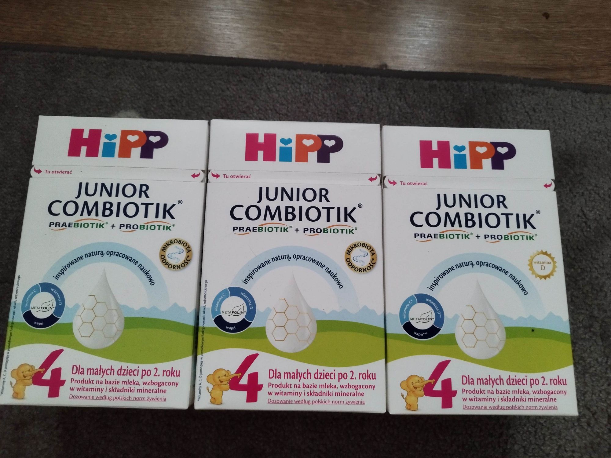 Mleko modyfikowane HiPP 4 zestaw