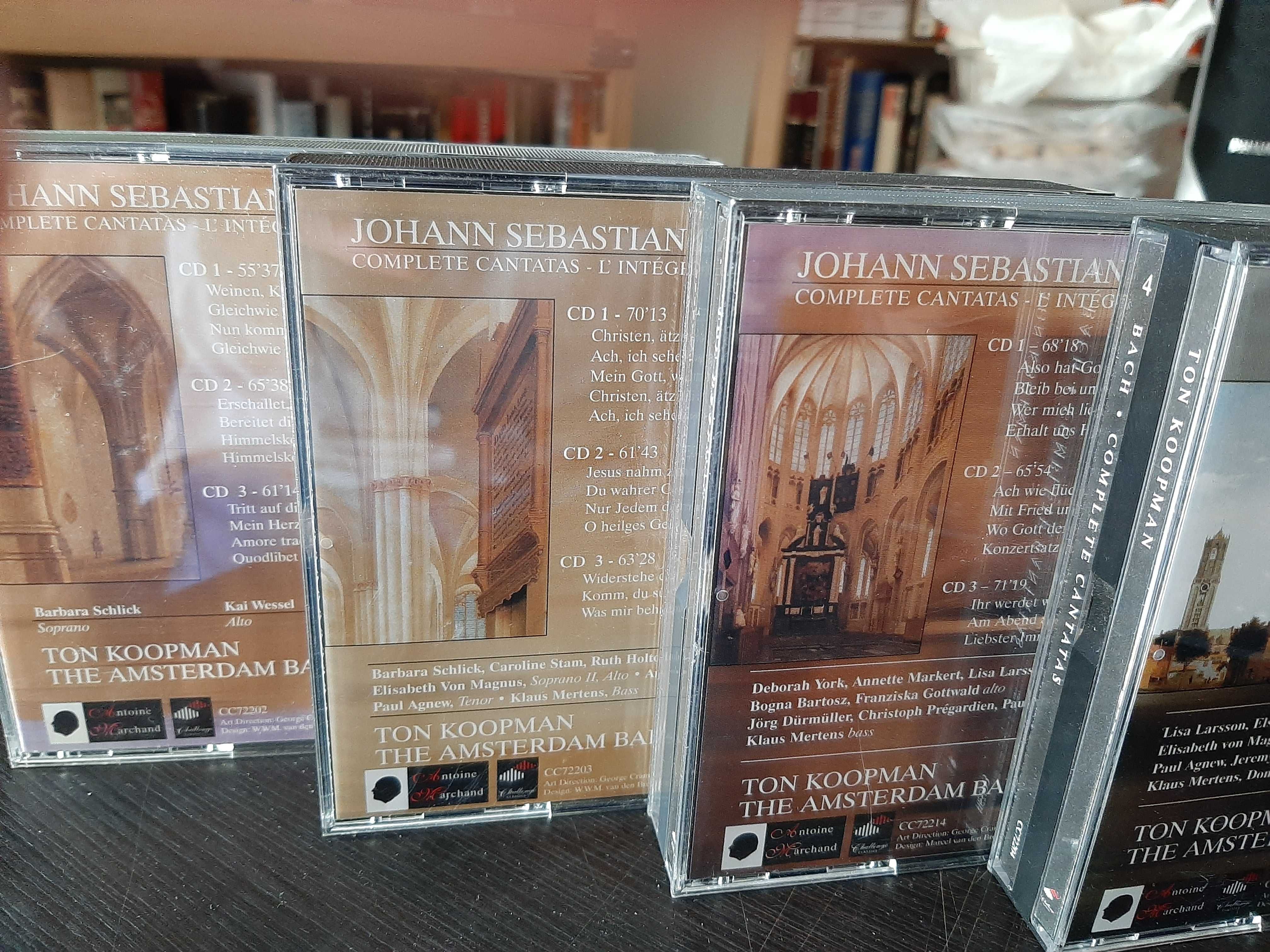 J.  S. Bach - Cantatas : Ton Koopman - Volumes 2, 3, 4 e 14 - 12 cds