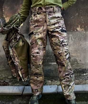 Ocieplane spodnie softshell multicam model „combat”, nieprzemakalne