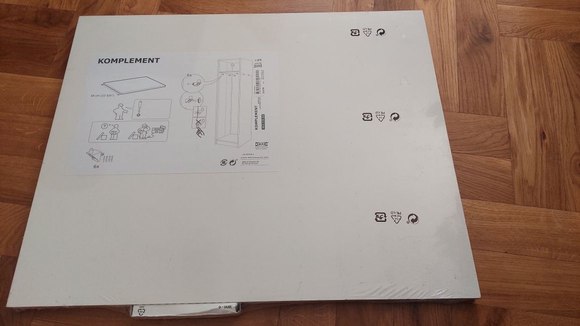 Biała półka Ikea KOMPLEMENT 2 szt.