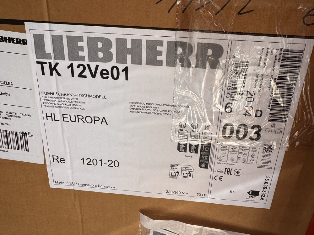 Chłodziarka podblatowa LIEBHERR TK12Ve01