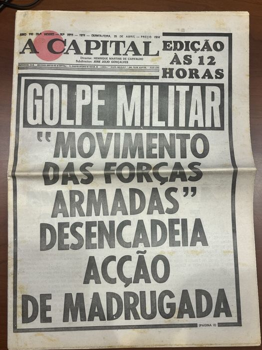 Jornal A Capital - 25 de Abril de 1974
