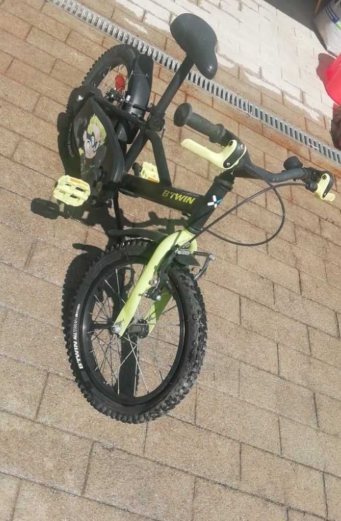 BICICLETA 16 polegas 4,5-6 anos 500 Dark Hero B'TWIN