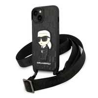 Karl Lagerfeld Etui iPhone 14 Plus / 15 Plus Monogram Ikonik Patch