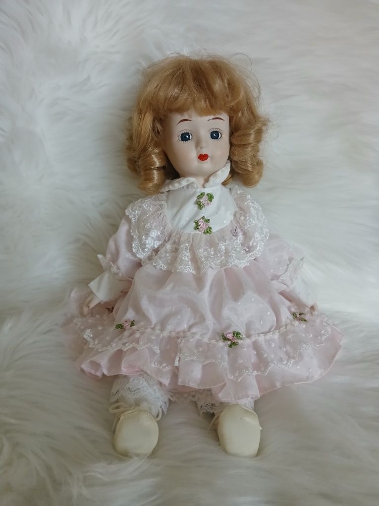 Lalka porcelanowa,41 cm,vintage,stara