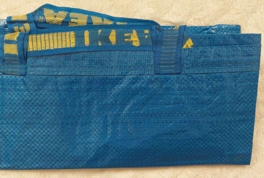 1zł Wysyłka Zestaw 2 sztuk Dużych I mocnych toreb IKEA 71l NOWE