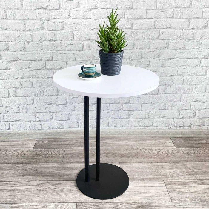 Стійка Столик приставний "Кейт" ЛОФТ, каркас журнальний кавовий