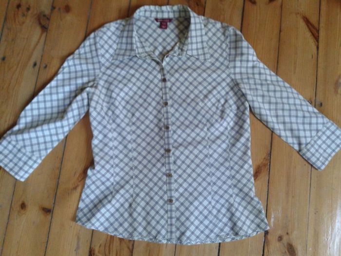 Bluzka koszulowa w kratę H&M Roz. M