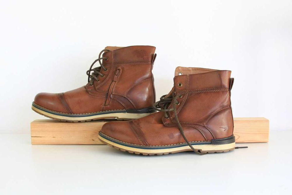 trapery męskie buty zimowe HKR rozmiar 40 eko skóra model 9WAD32703