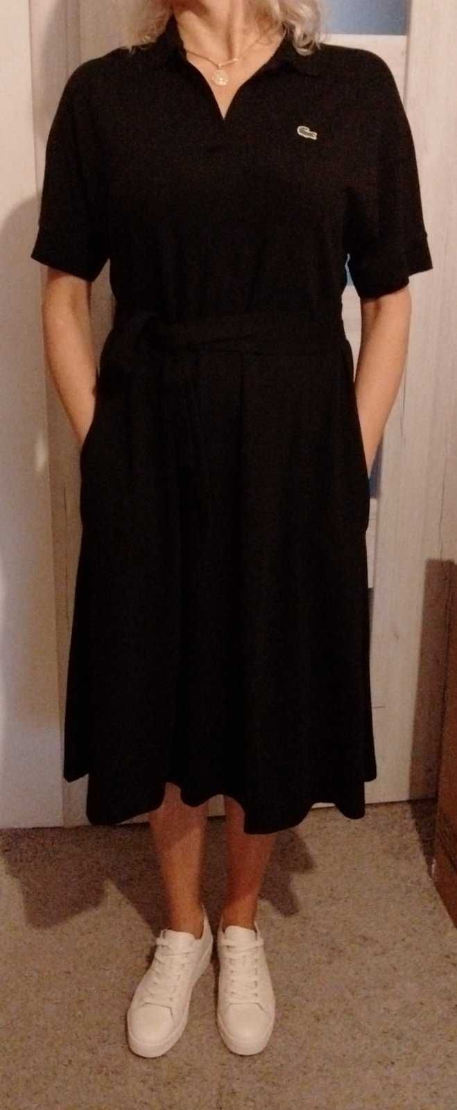 Чорне жіноче плаття Lacoste з нової колекції