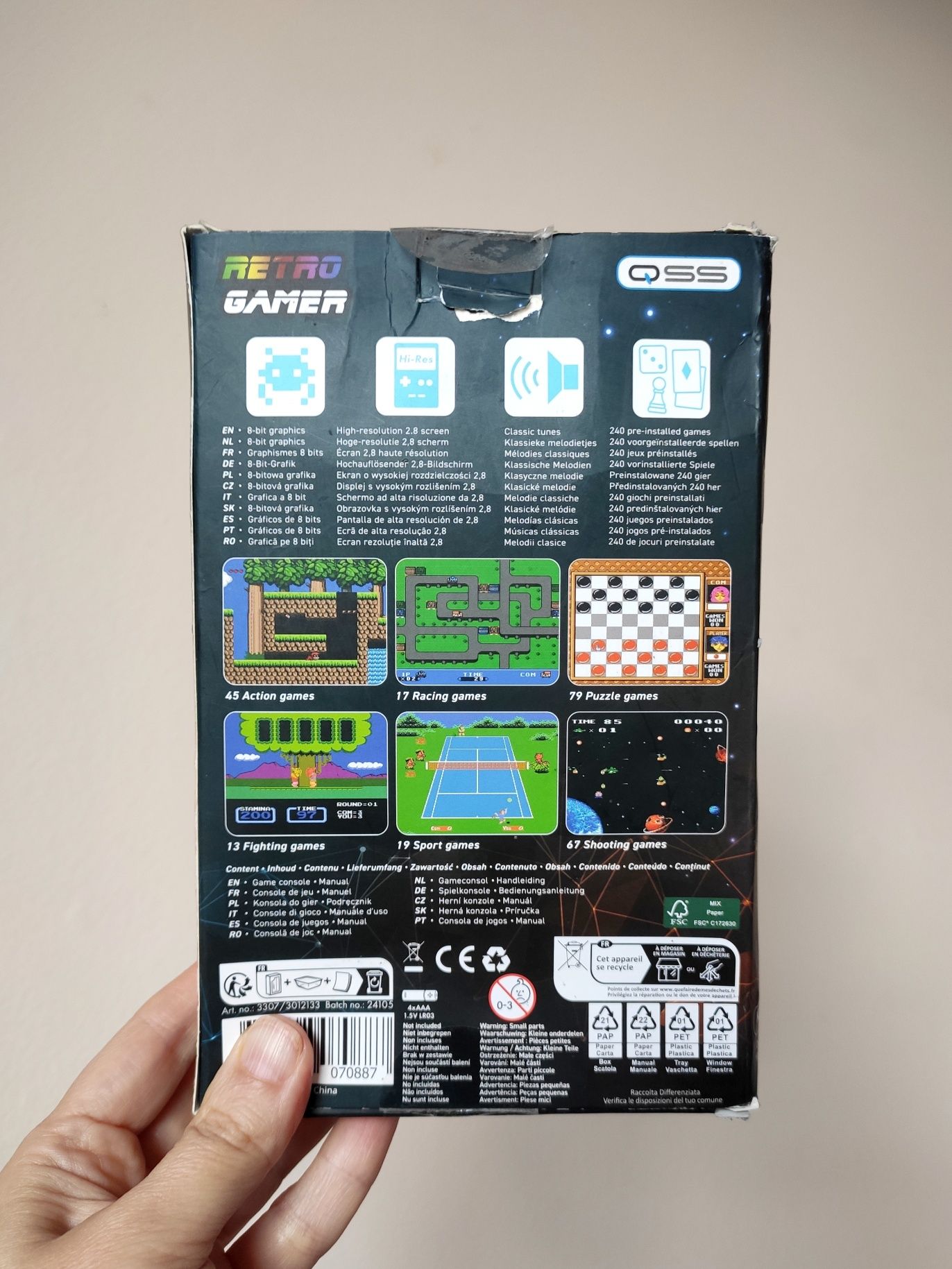 Vintage!Mini kieszonkowa Retro Gra Konsola Gameboy