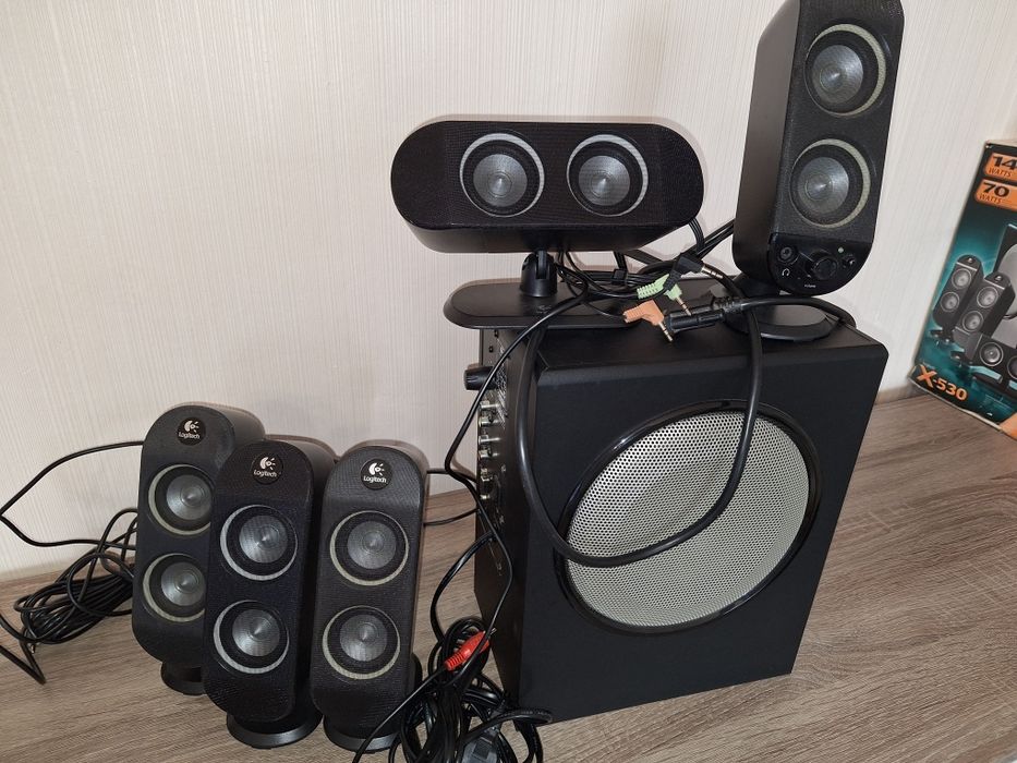 Продам, Акустическая система X-530 Logitech, 1,5 колонки