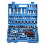 Zestaw komplet kluczy nasadowych 108 elem w walizce torx Power Polska