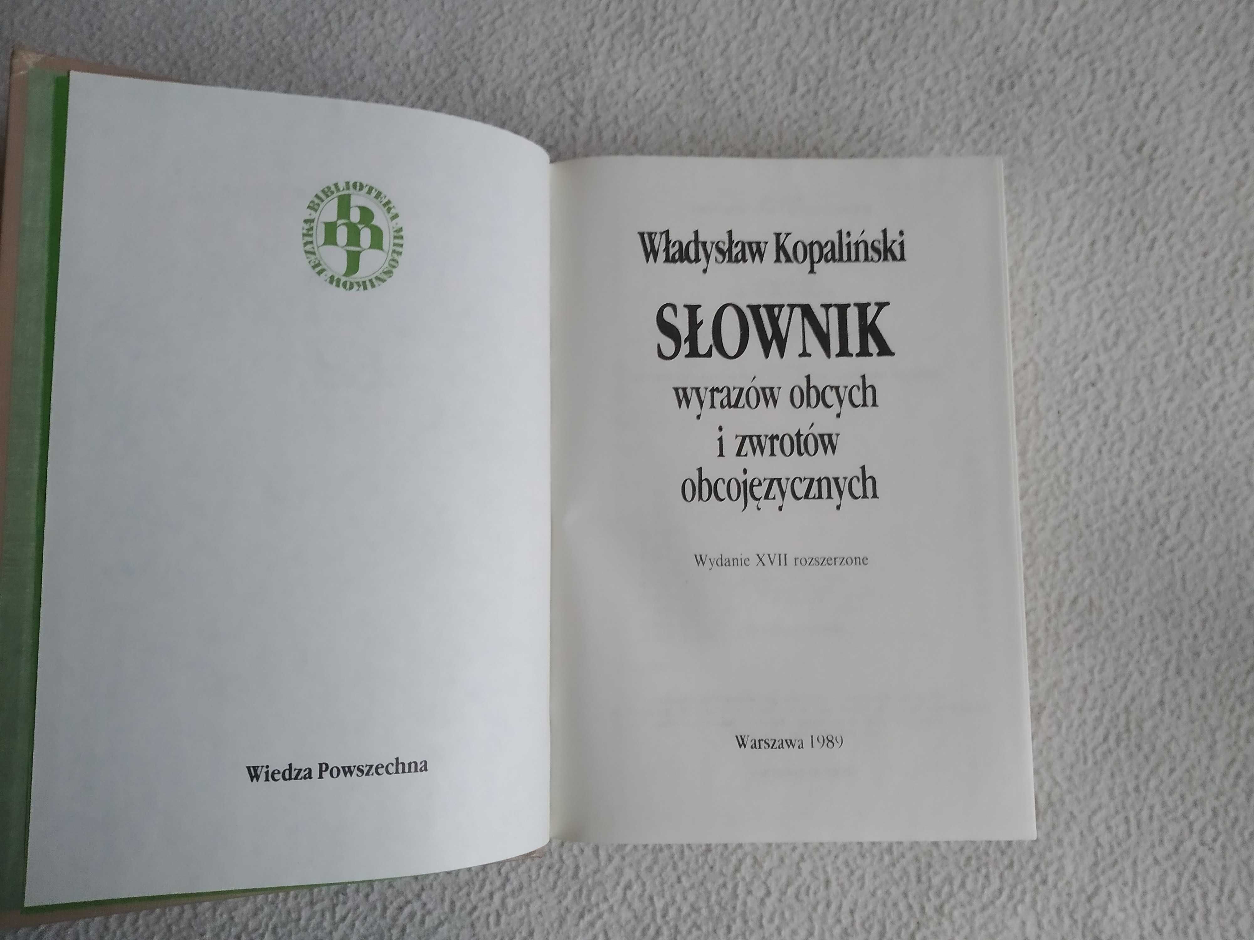 Słownik wyrazów obcych i zwrotów obcojęzycznych, Władysław Kopaliński.