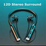 Bluetooth гарнитура на шее hi-fi 9d спортивные наушники беспроводные