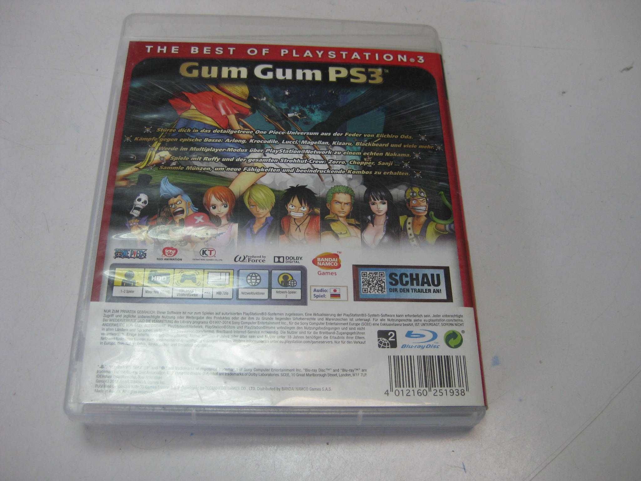 Gra na PS3 PlayStation 3 One Piece Pirate Wariors