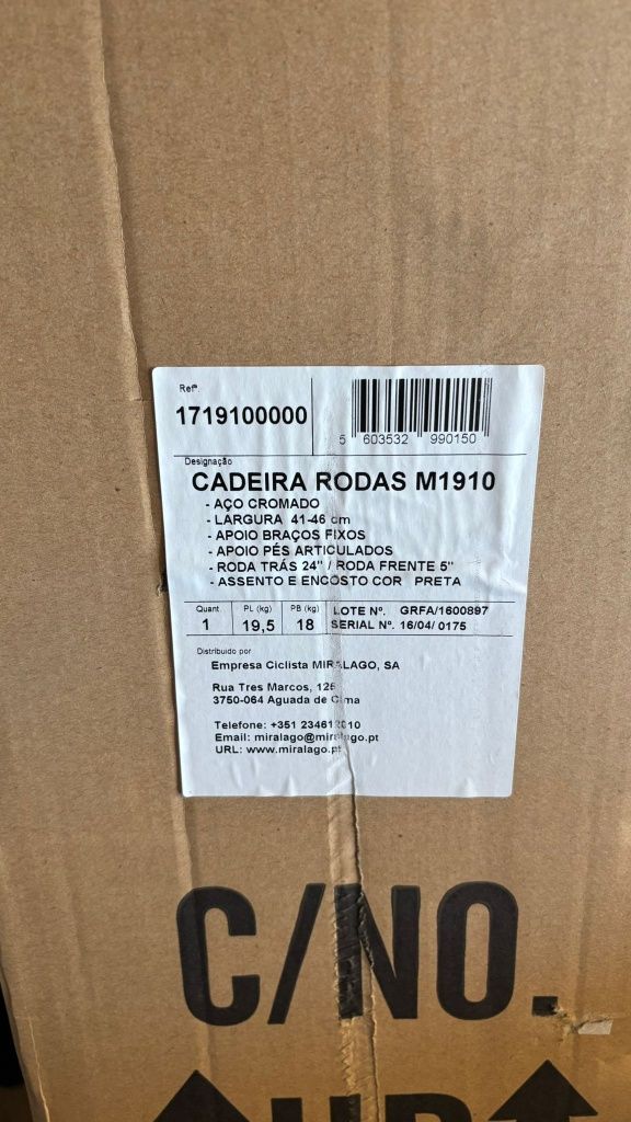 Cadeira de rodas adulto