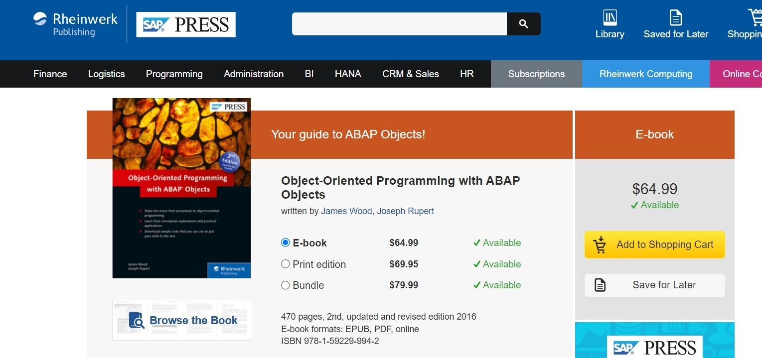 Sap press Abap livros