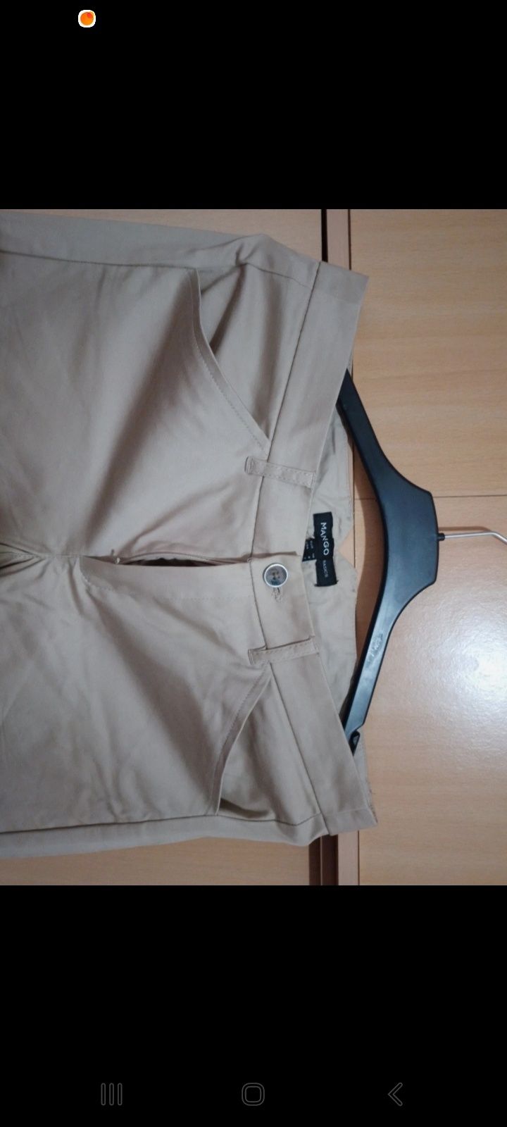 Calça clássica bege