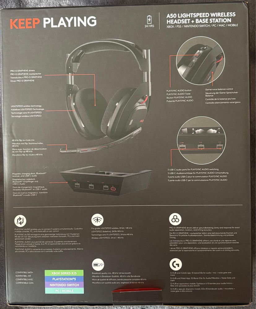 Logitech Astro A50 (Gen 5) Czarny