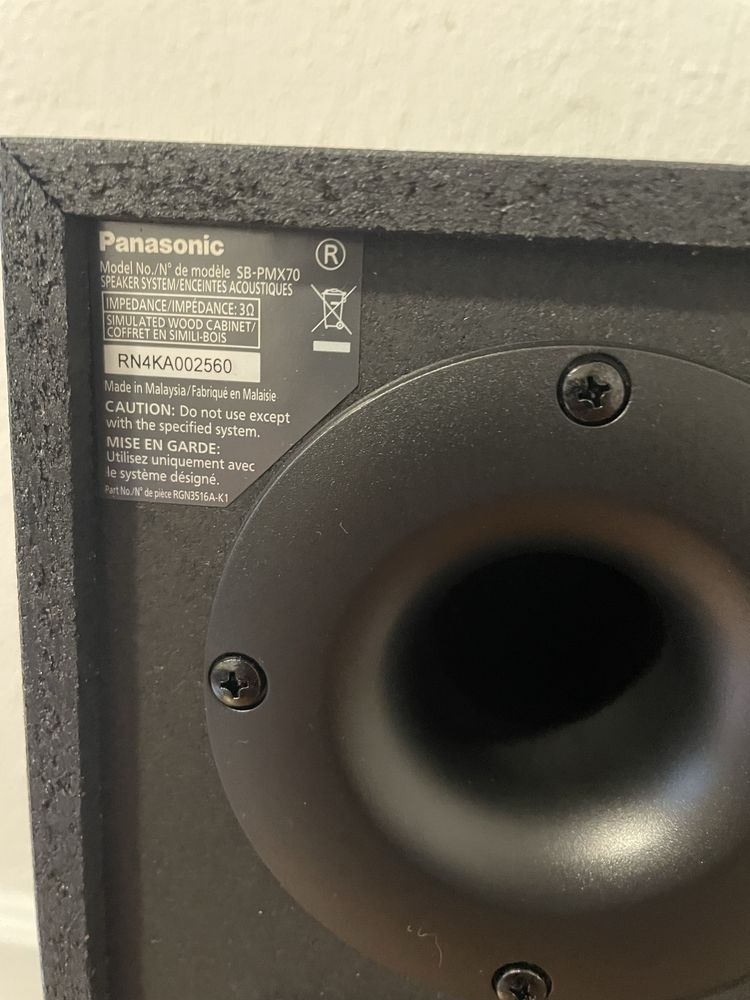 Panasonic Model No./N° de modèle SB-PMX70 колонки