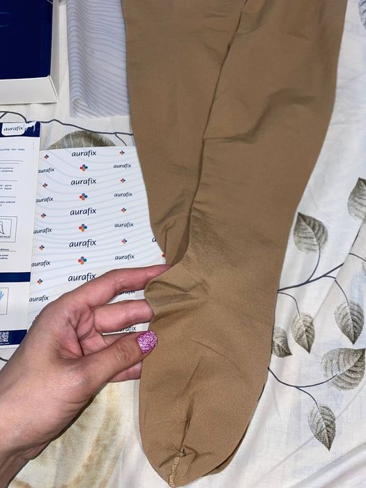 Нові компресійні колготи для вагітних, Aurafix, Турція (чек, коробка)