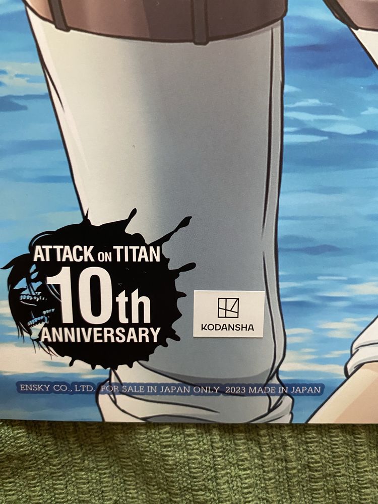 Calendário 2024 Raro de Attack on Titan de celebração de 10 anos