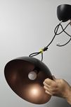 Lampa żyrandol wiszący czarna 1-punktowa