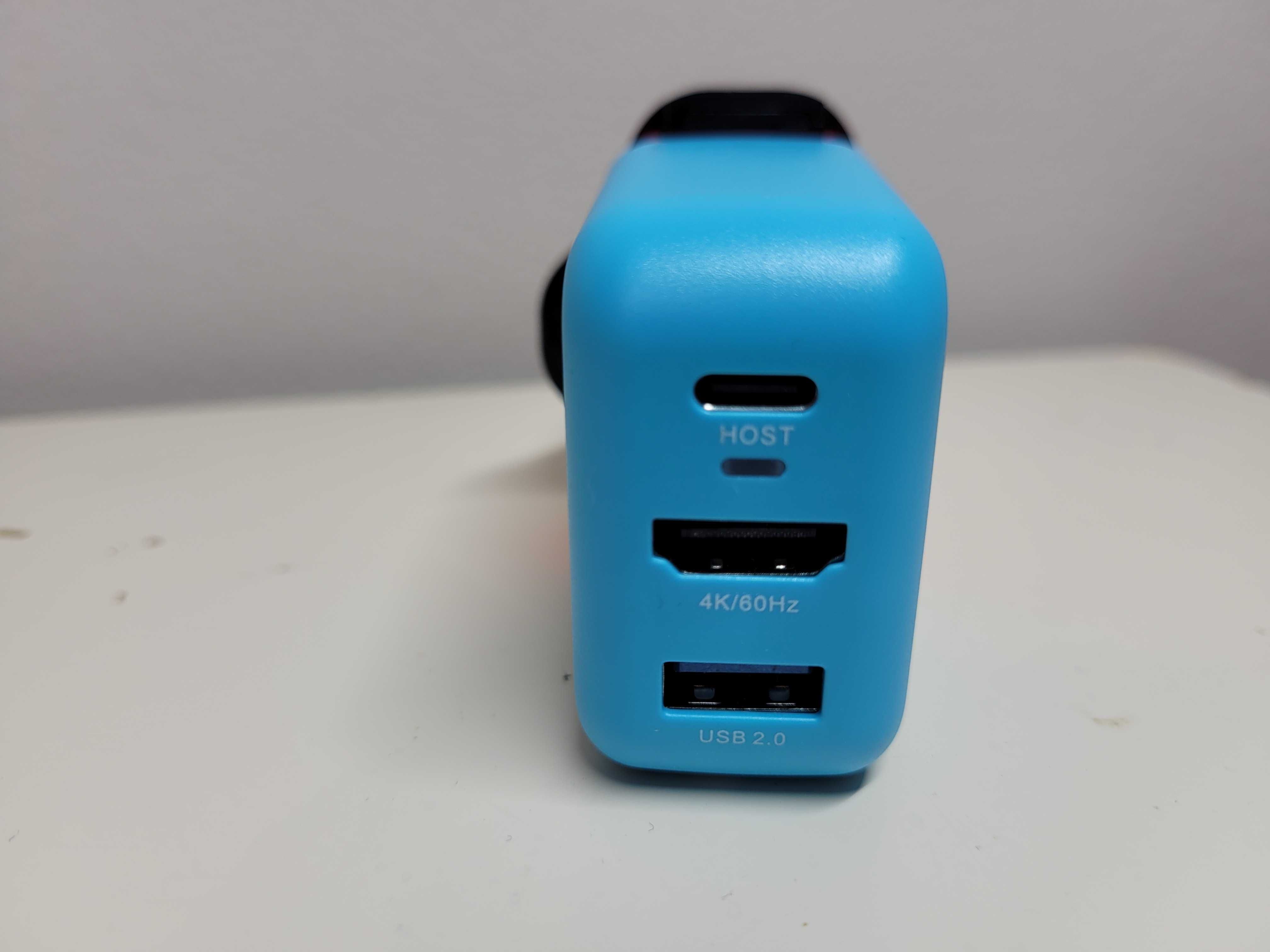 Adapter stacji dokującej z 3 portami (USB C+USB A+4K/HD) do Nintendo