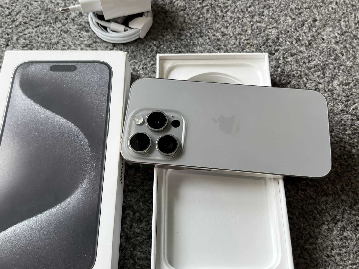 iPhone 15 Pro 1024GB 1TB Titanium Grey Black Czarny Szary BAT97% FV23%