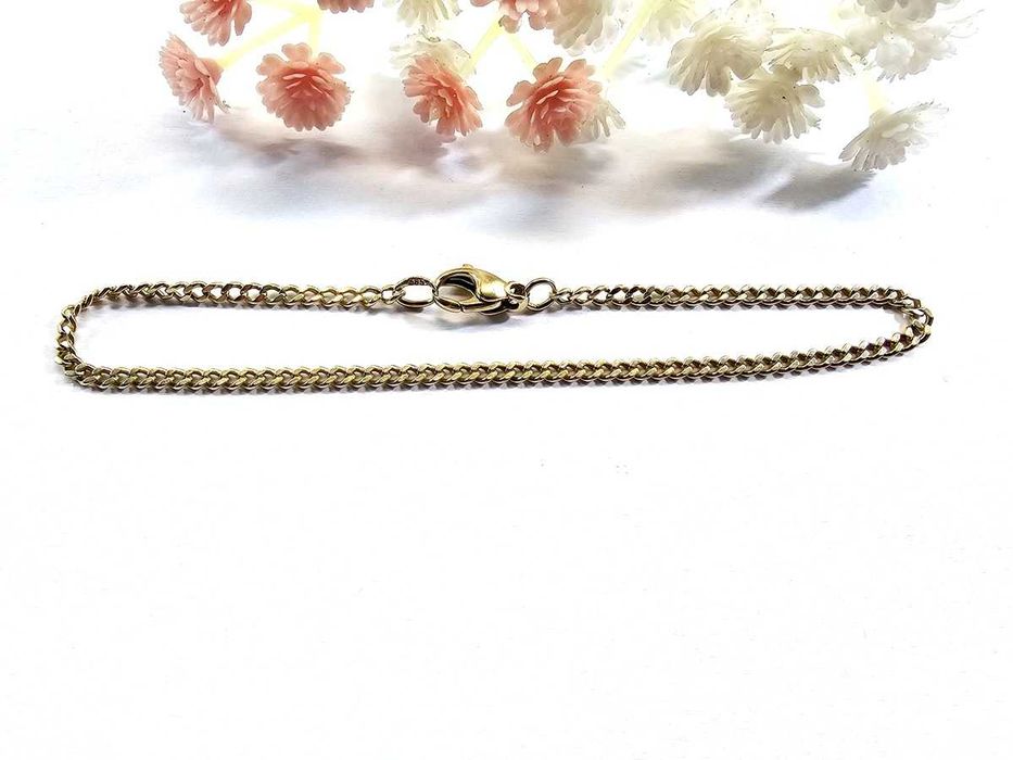 Złota bransoletka pancerka 585 5,20g