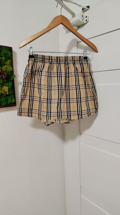 męskie bokserki w kratę bawełna